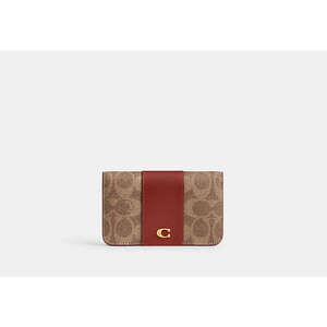 Essential Slim Card Case In Signature Canvas
